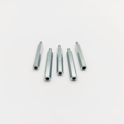 Separador hexagonal de acero inoxidable A4-80 M3-M8, 31 mm de longitud, con revestimiento de zinc azul