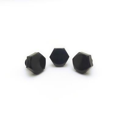 Tornillo hexagonal M8x1.25mm de acero inoxidable 12.3mm negro electrochapado