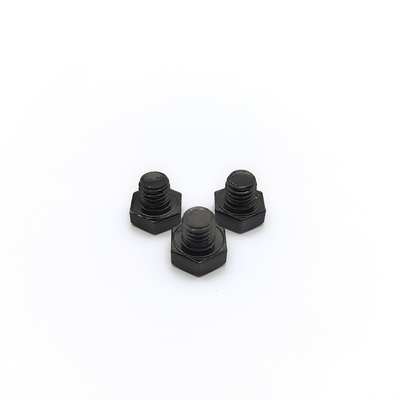 Tornillo hexagonal M8x1.25mm de acero inoxidable 12.3mm negro electrochapado
