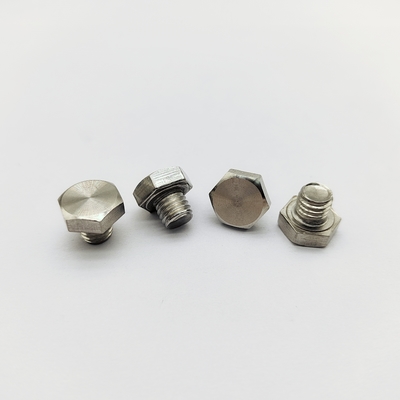 M8 Cerro de cromo 12.3mm longitud 13mm cabeza hexagonal de acero inoxidable