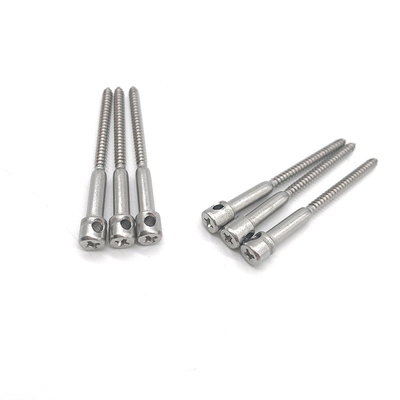 Tornillo de sello de plomo de acero inoxidable M4 * 20 Tornillo de sello de plomo de medidor de electricidad con cabeza perforada empotrada en cruz