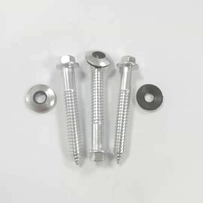 Tornillo penetrante Ss 304, tornillos penetrantes de acero inoxidables de la cabeza del reborde que cubren los tornillos con la lavadora