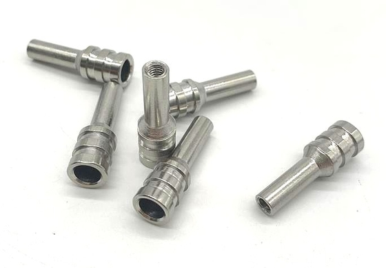Piezas que trabajan a máquina doradas del torno del CNC, 316 eje de acero inoxidable 6x31.6m m