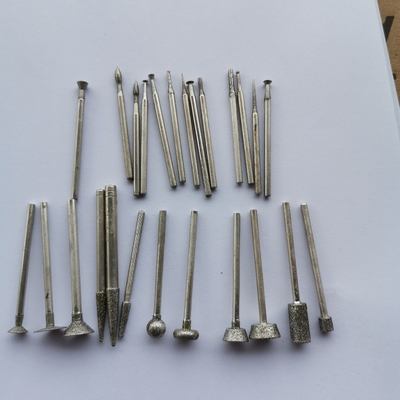 6m m Diamond Rotary Burr Drill Bit con la caña de 3m m para la herramienta rotatoria Diamond Nail Head Deburring Tool