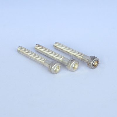 Tornillos de máquina principales de acero inoxidables del braguero del ODM SS316 plateado