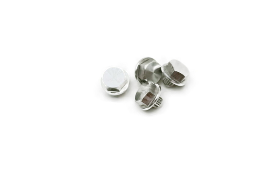 nuez de maleficio de las piezas del torno negro del CNC que trabaja a máquina BS 7x14m m decorativos estándar