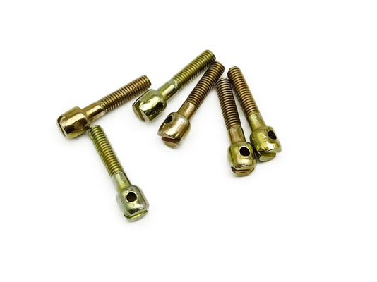 Cabeza cilíndrica con agujero Tornos de medidor de hilo grueso, tornillos de sellado de hierro galvanizado o acero inoxidable para instrumentos