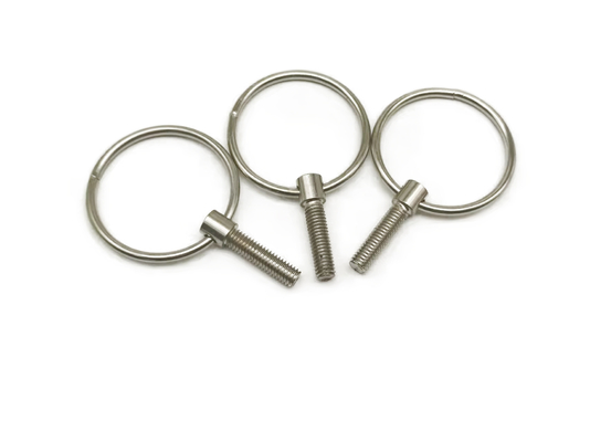 C1008 sujeción no estándar, pequeños tornillos de acero inoxidables del ojo M6x16