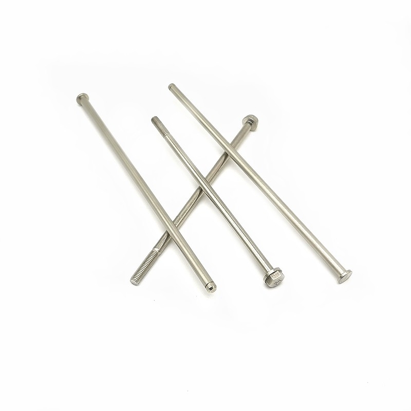 Motor de tornillo de medio diente tornillo extendido Hexágono externo de brida de corte largo tornillo de máquina ultralargo