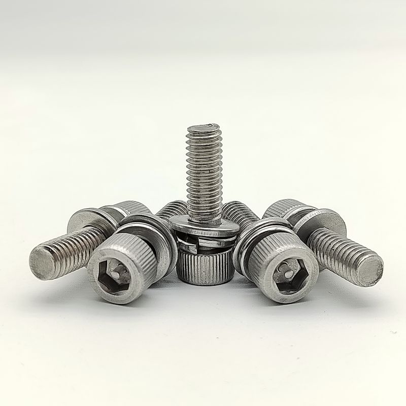 Tornillos de bloqueo de acero inoxidable de espesor personalizable, componentes hexagonales externos de alta resistencia, ideales para uso industrial y mecánico