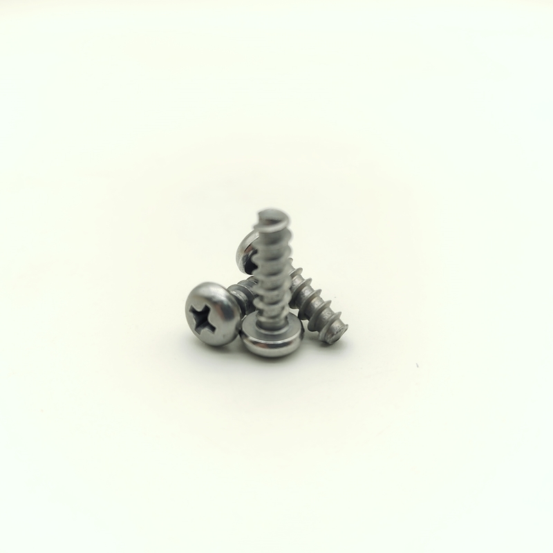 Tornillos autorroscantes de cabeza abotonada 304 SS Tipo B Punta Rombo A2-70 Pasivado para uso marino y exterior