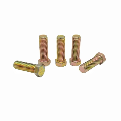 Procesamiento hechos a medida de color ecológico de zinc Exterior Hexagonal Cerrojo Galvanizado Full-threaded Hexagonal cabeza de tornillos