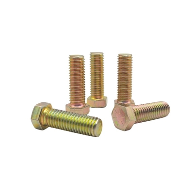 M10*30 Protección del medio ambiente Color Zinc Exterior Hexágono Cerrojo Electróforesis Negro Hexágono tornillo de dientes completos