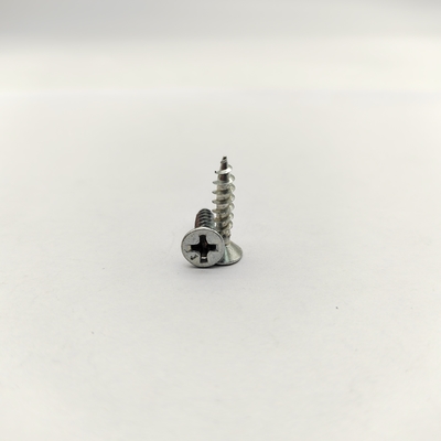 Tornillos autorroscantes de cabeza plana Phillips, zincados, para madera, plástico y chapa metálica, de fácil instalación