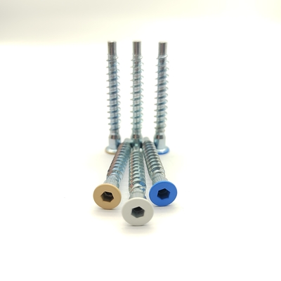 Tornillos para muebles de acero inoxidable 304 con cabeza avellanada y accionamiento hexagonal, autorroscantes, resistentes a la intemperie y la humedad