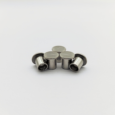 A2 Rivets semitubulares de cabeza plana de acero inoxidable M2-M6