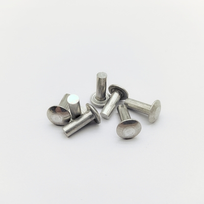 Remaches Sólidos Industriales Ligeros - Aluminio 6061 - Cabeza de Braguero - Para Estanterías y Muebles - 3/16 y 1/4 Pulgadas