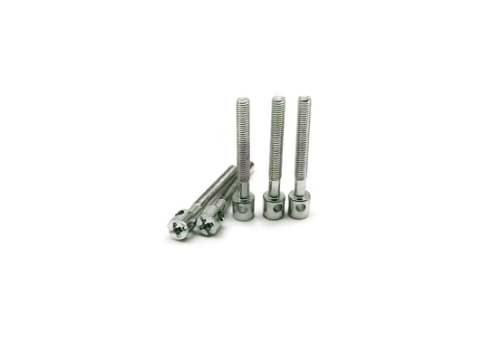 Tornillo de cabeza cruzada M3x25 tornillo de sello de plomo de un solo orificio galvanizado con chorro de arena