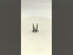 Tornillos autorroscantes de cabeza plana Phillips, zincados, para madera, plástico y chapa metálica, de fácil instalación