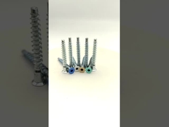 Muebles de conexión de tornillos de toma hexagonal contrafundido auto-aplastamiento de zinc recubierto de bricolaje y OEM